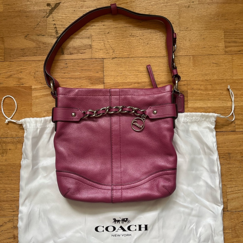 Coach 2010’s pebbled leather chain duffle crossbody